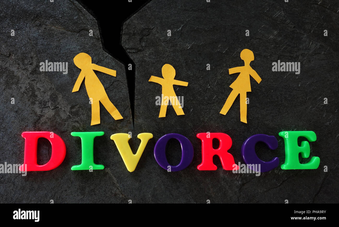 Divorce family concept Stock Photo