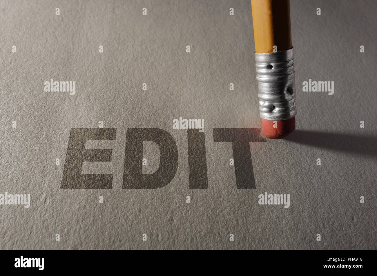 Editing a paper Stock Photo Alamy