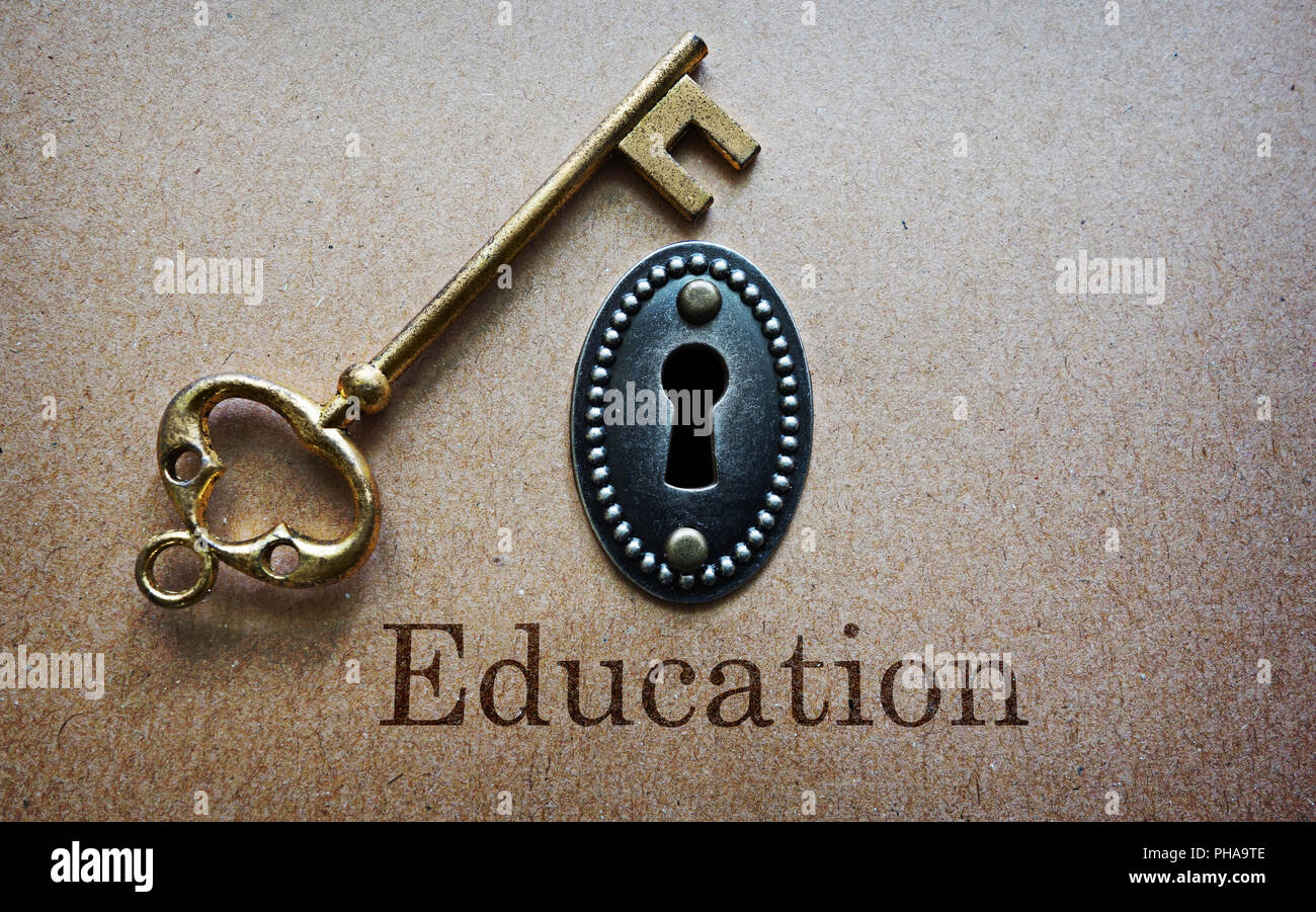 Education is the key Stock Photo