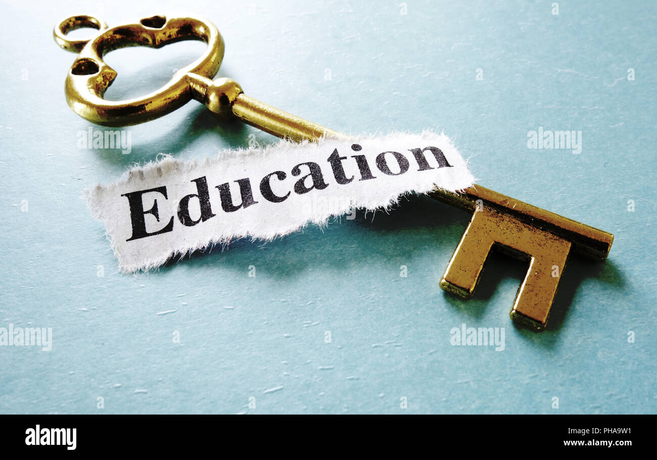 education key Stock Photo