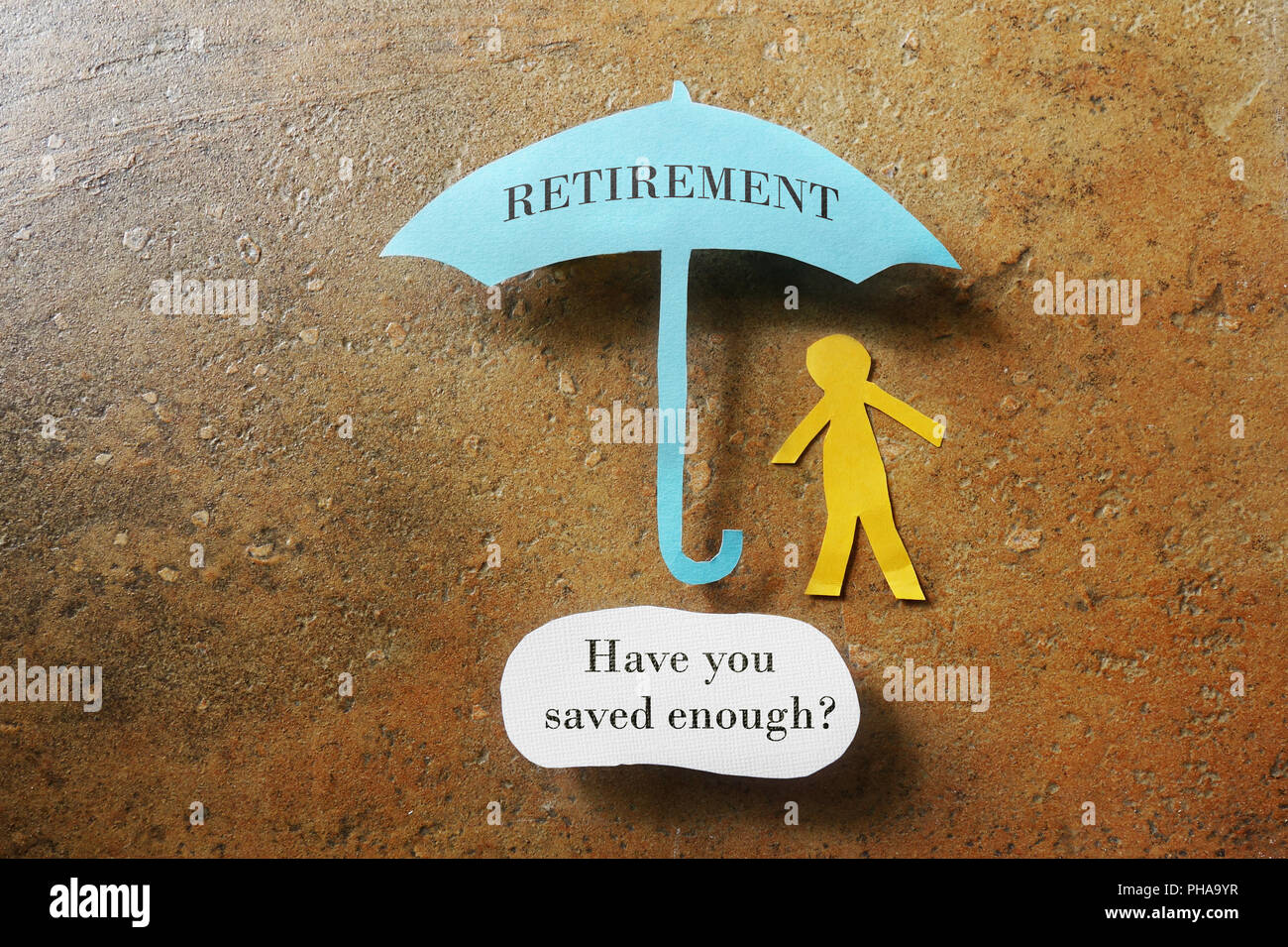 Retirement savings Stock Photo
