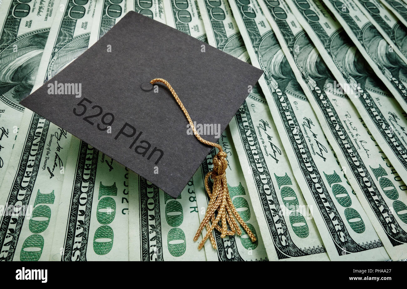529 plan education money Stock Photo