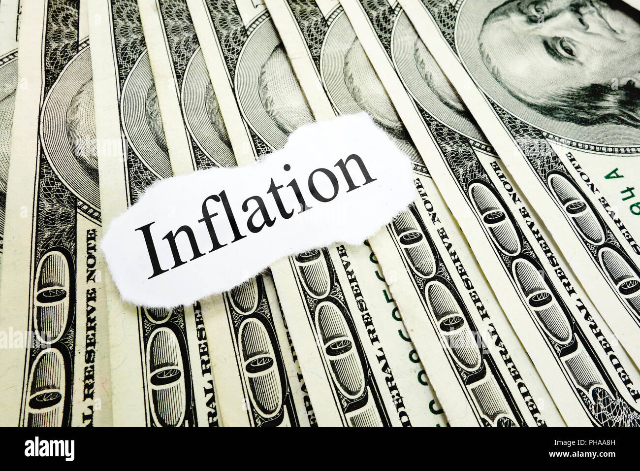 Inflation money Stock Photo