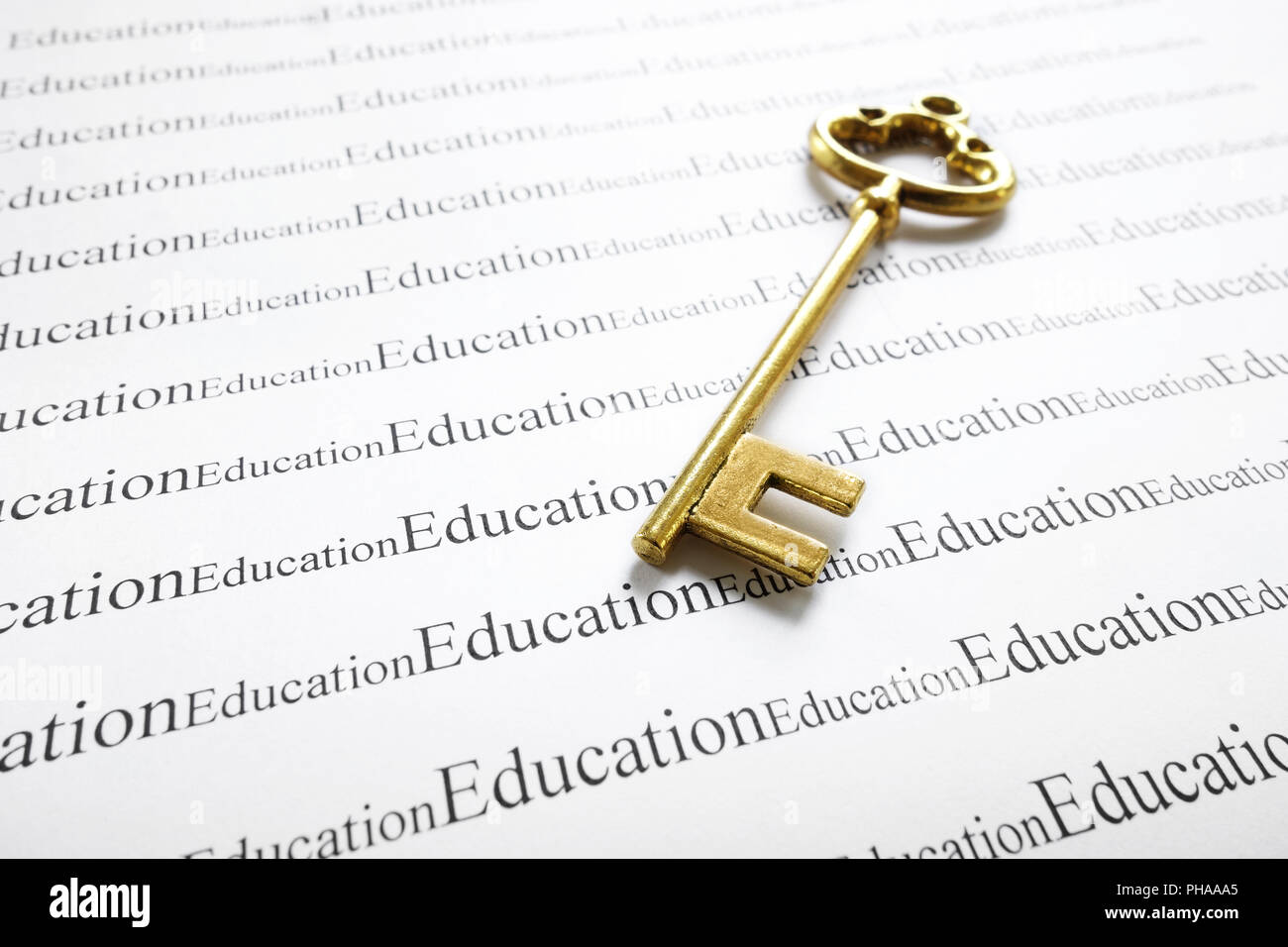 education and key Stock Photo