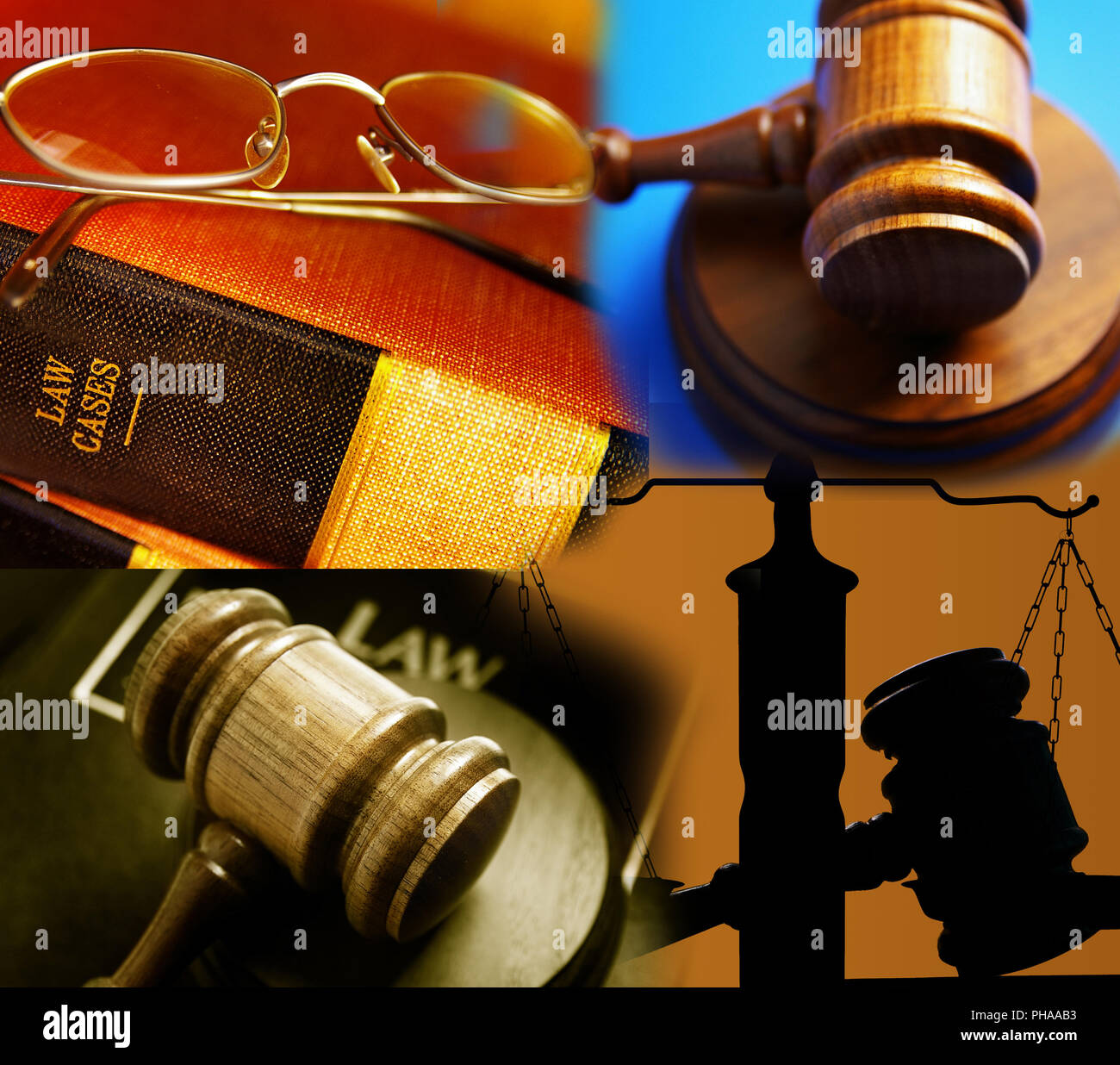 assorted law images ( gavel Stock Photo