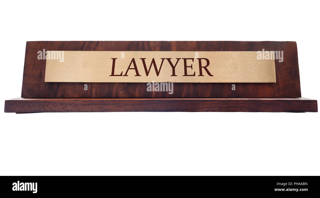 Lawyer name plate Stock Photo: 8 - Alamy