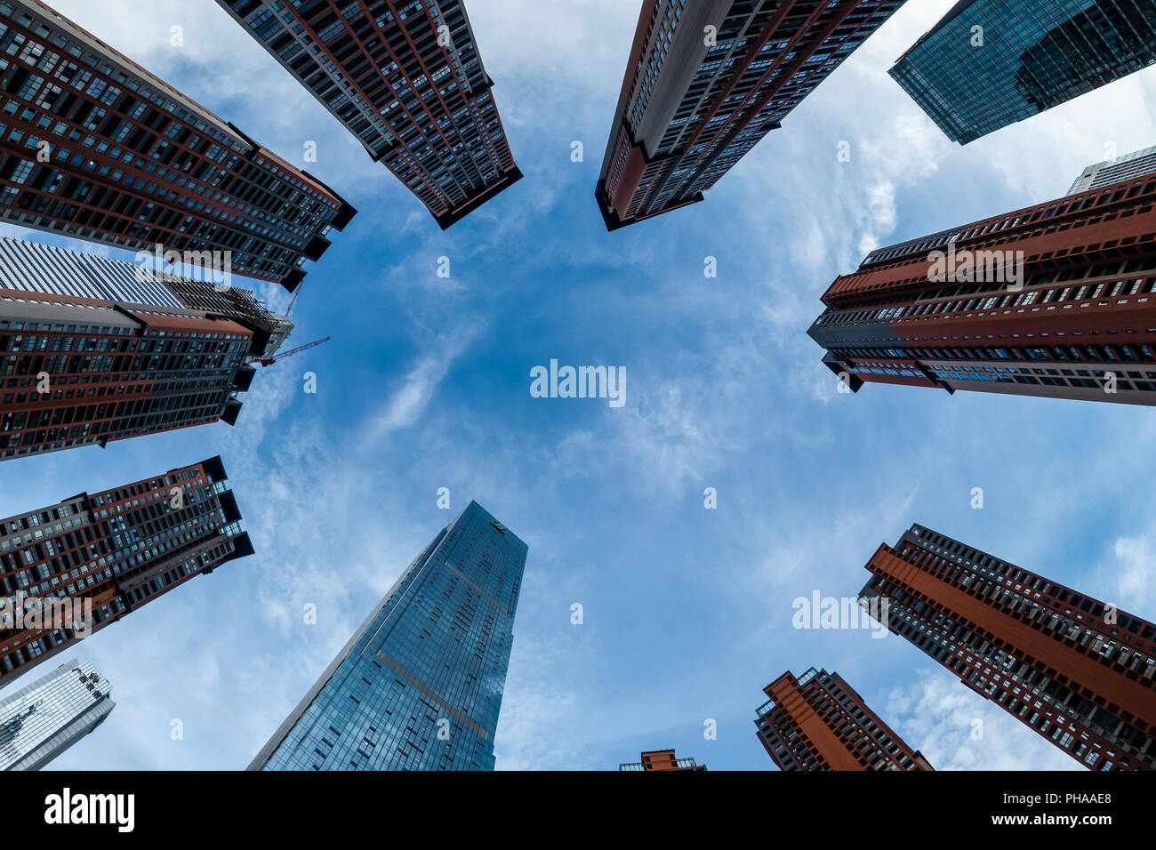 Luxury Apartments in Nanning, China Architectural Perspective Stock Photo