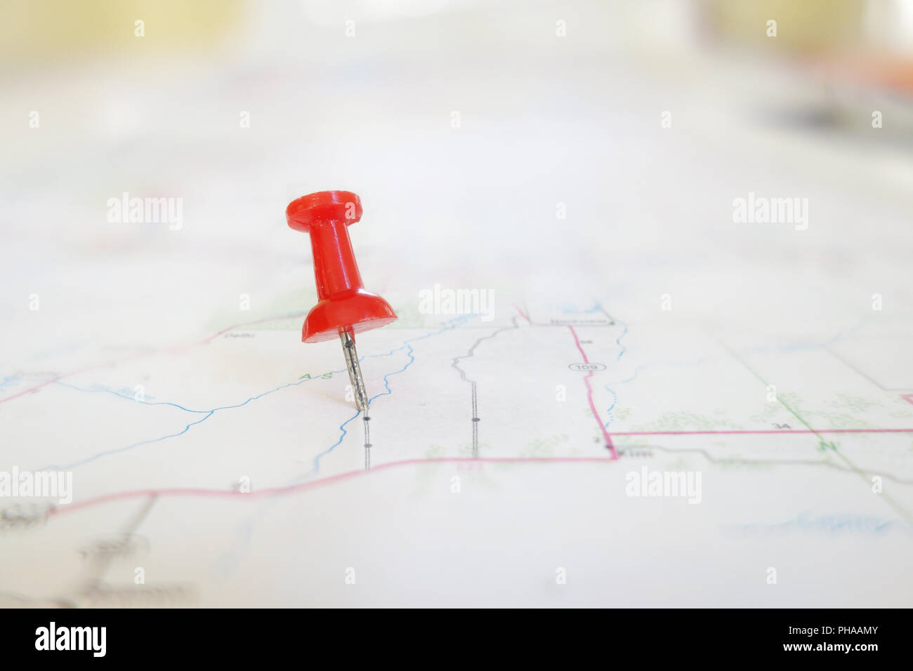 red tack map Stock Photo Alamy