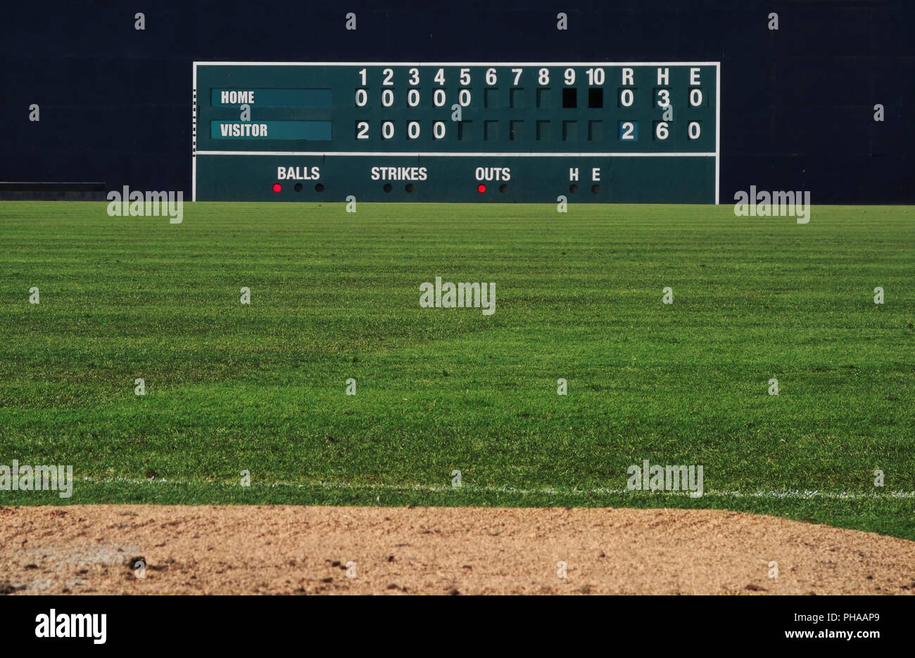 Baseball scoreboard hi-res stock photography and images - Alamy