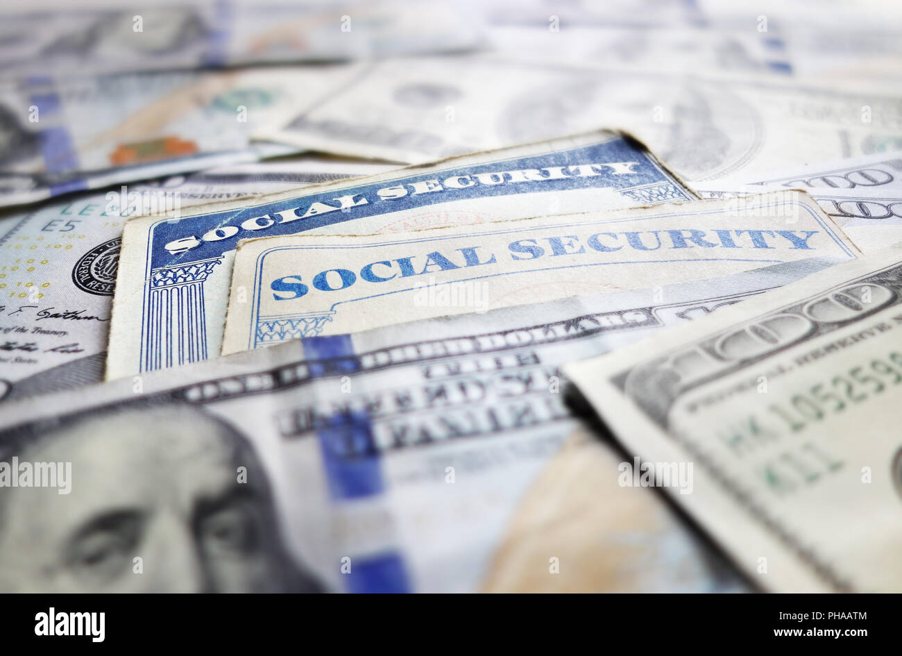 Social Security cards Stock Photo
