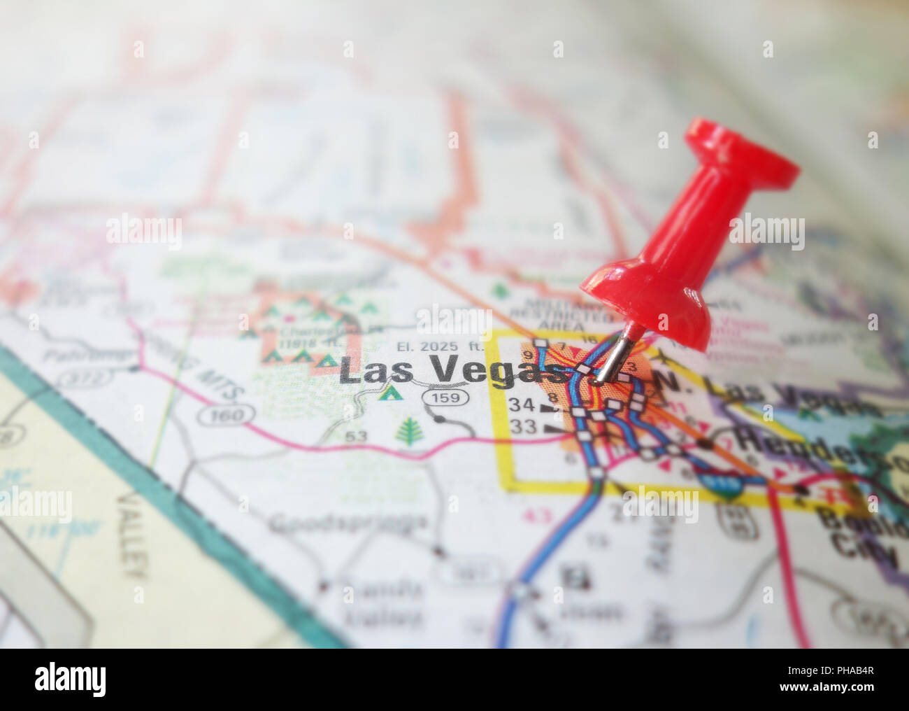map of america las vegas
