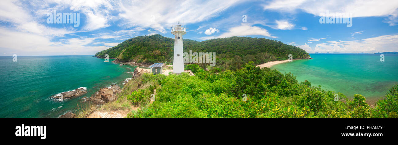 Lighthouse and National Park of Koh Lanta Stock Photo