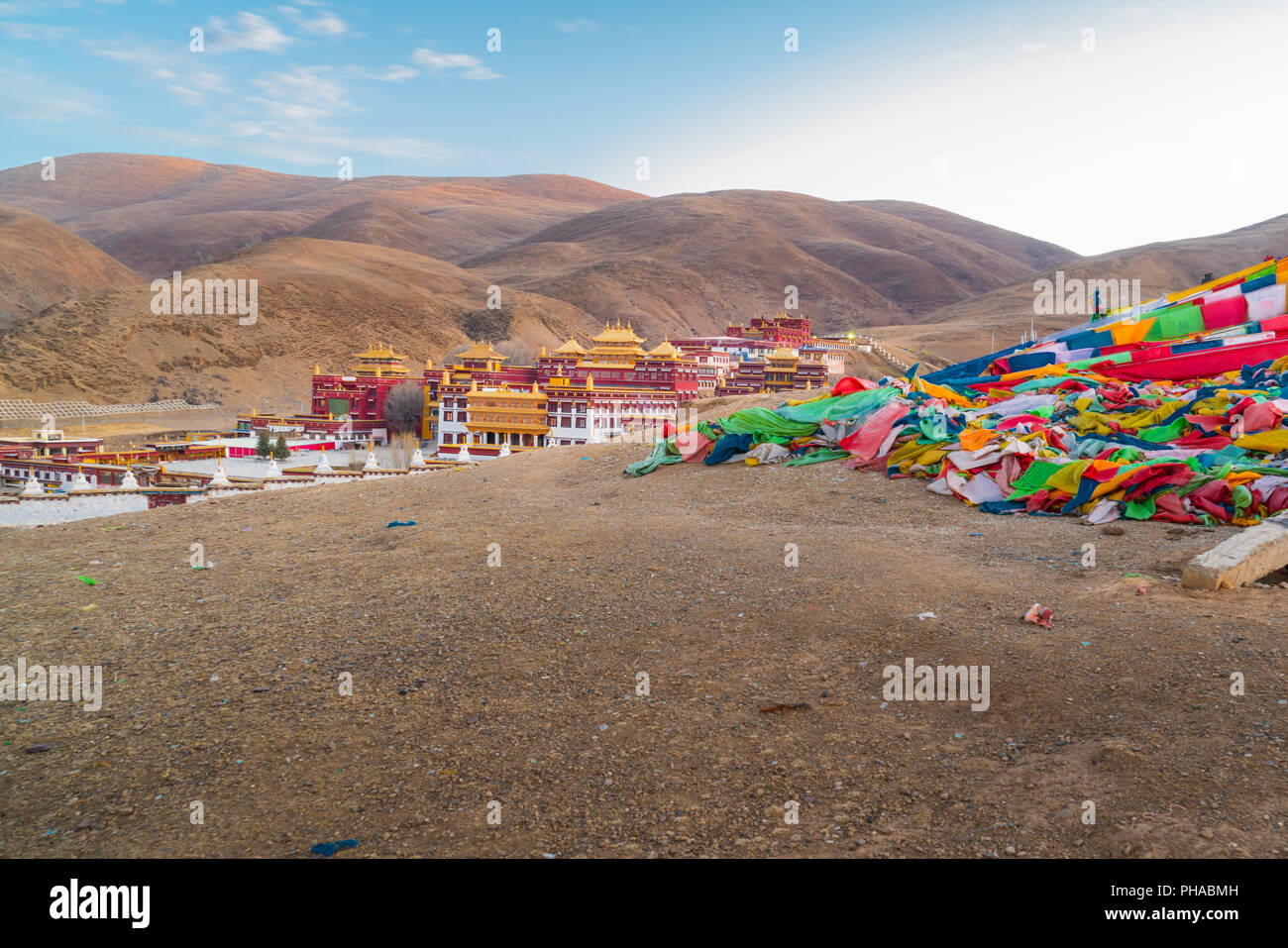 Chode Gompa Monastery in Litang Stock Photo