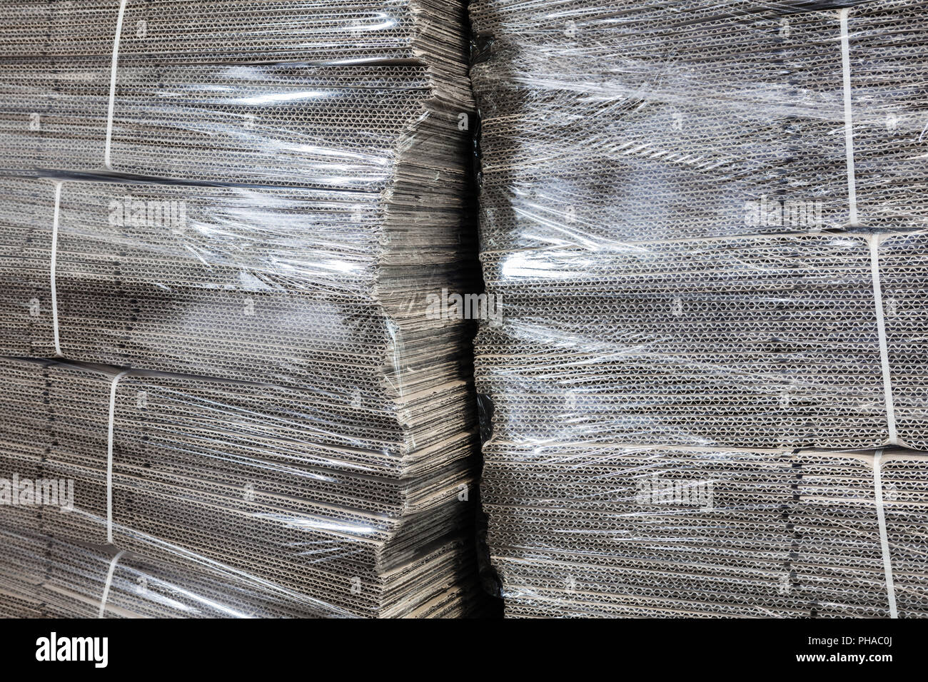 corrugated cardboard packaging Stock Photo