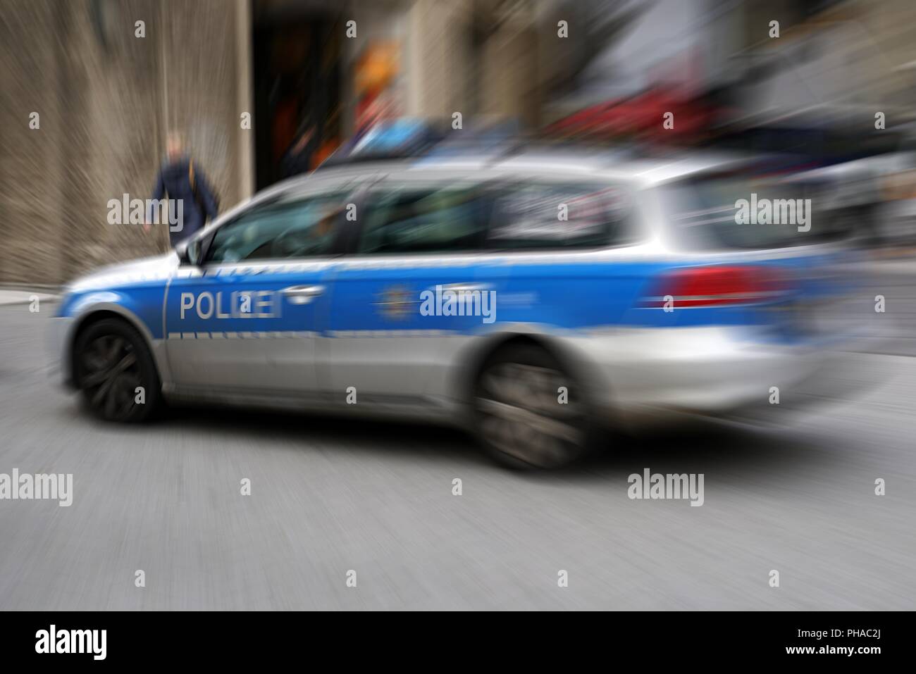 Police operation in the city of Cologne Stock Photo