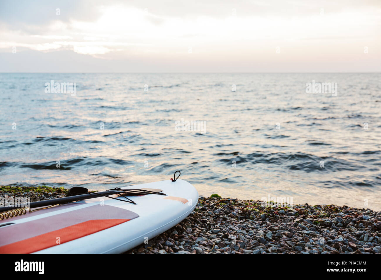 Image of the kayak on the beach near sea water Stock Photo - Alamy