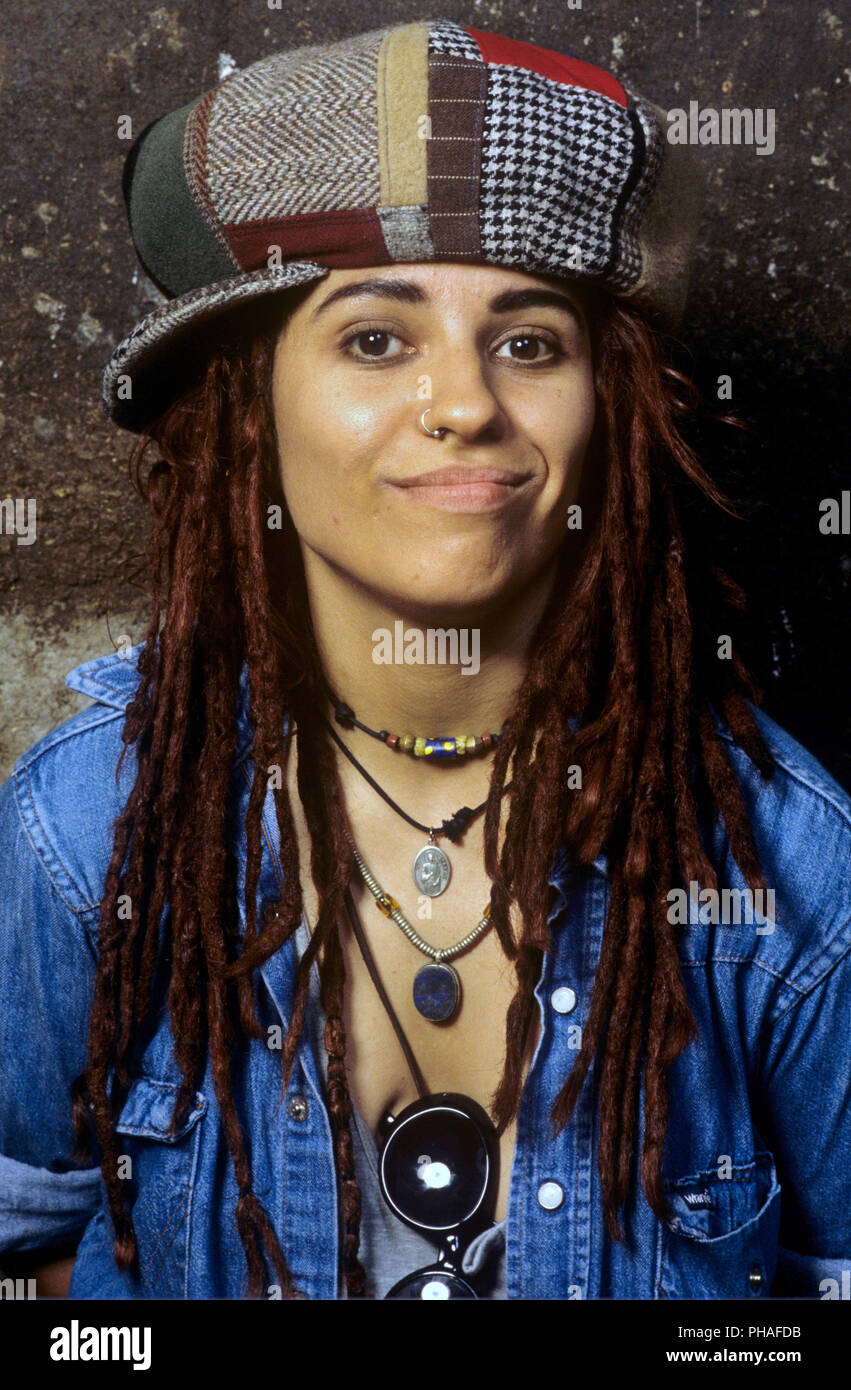 Linda Perry (4 Non Blondes) on 18.07.1993 in Bad Mergentheim. usage worldwide Stock Photo Alamy