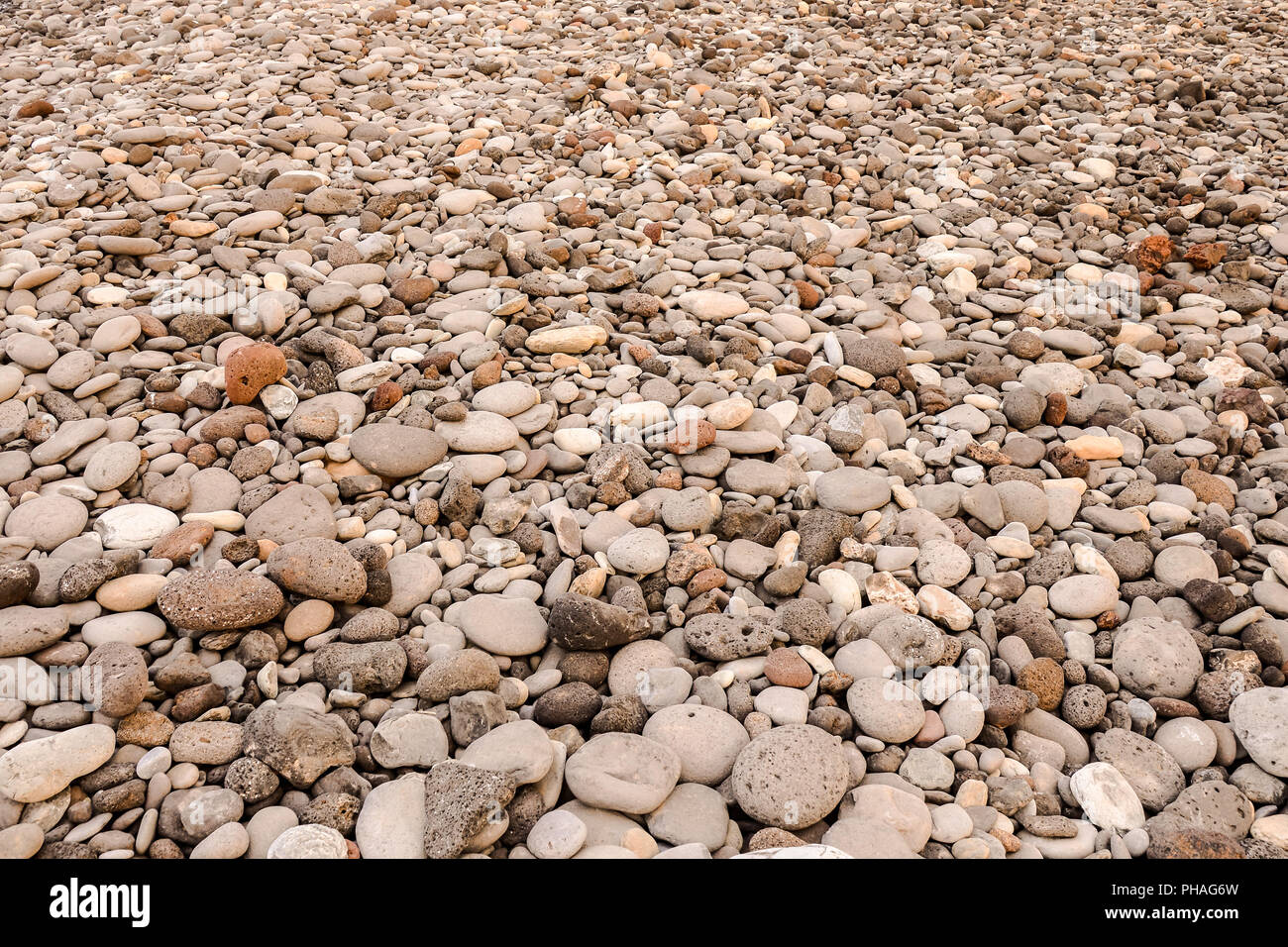 Dry round reeble stones Stock Photo