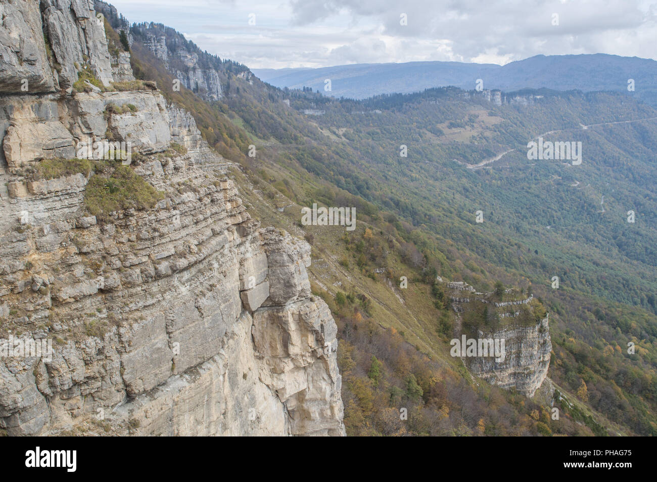Nakerala mountain range in the georgian caucasus Stock Photo