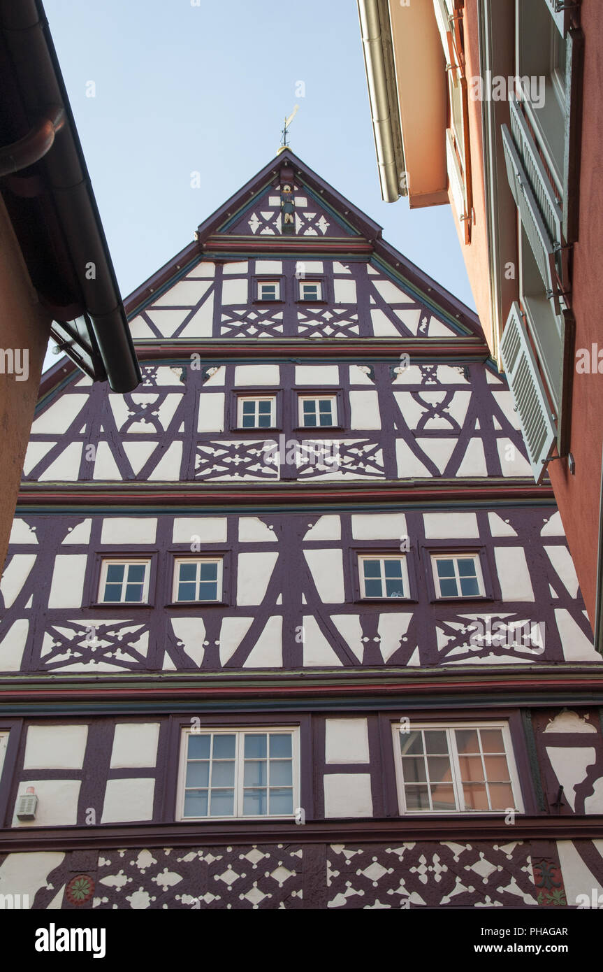 Half-timbering house in Oehringen, Germany Stock Photo