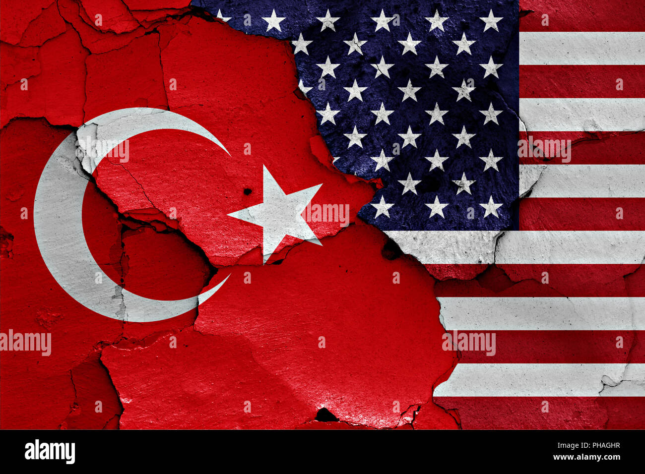 Usa Turkey Flag High Resolution Stock Photography and Images Alamy