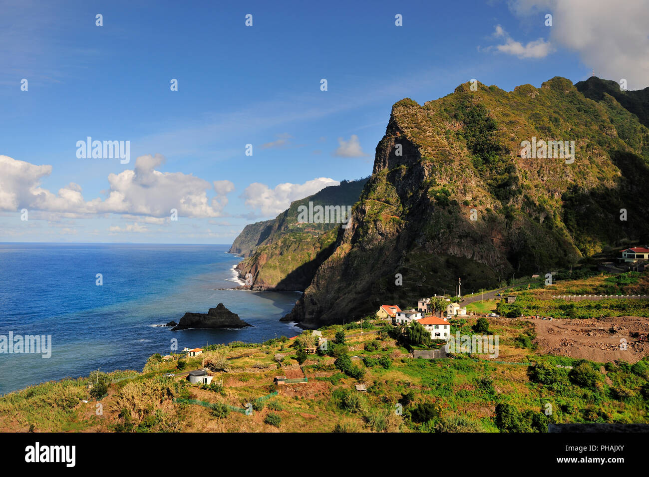 Ruin on a steep slope, near Calhau das Achadas, Madeira, Portugal Stock  Photo - Alamy