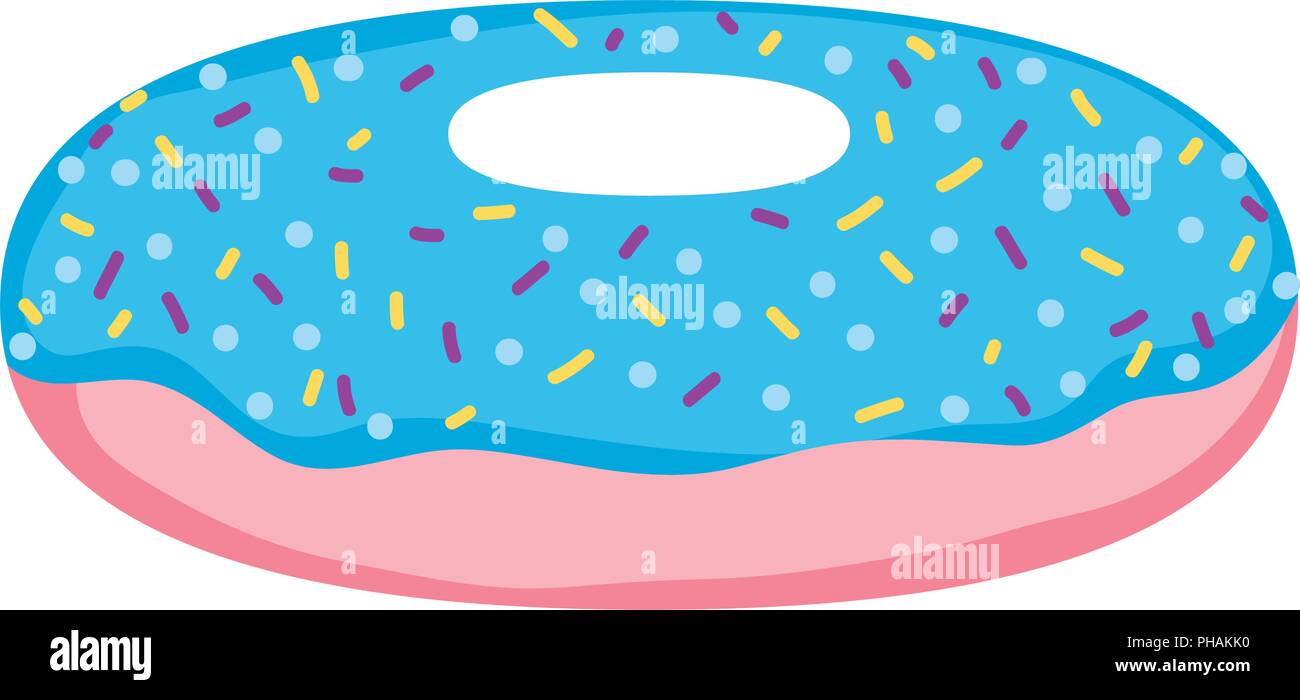 tasty sweet donut dessert pastry vector illustration Stock Vector Image ...