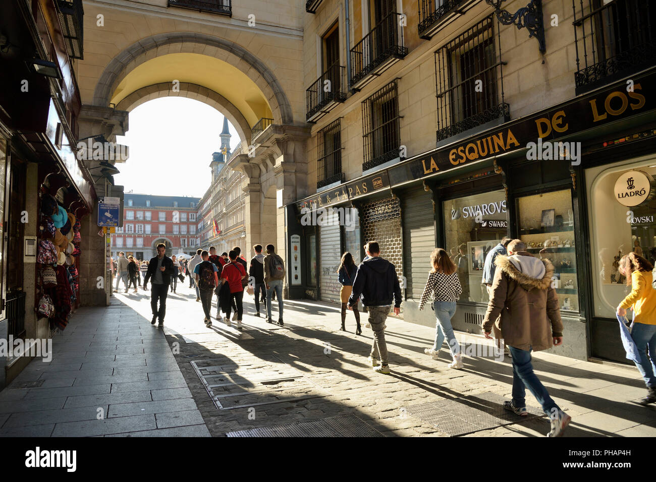 Gate to the Plaza Mayor, Madrid. Spain Stock Photo