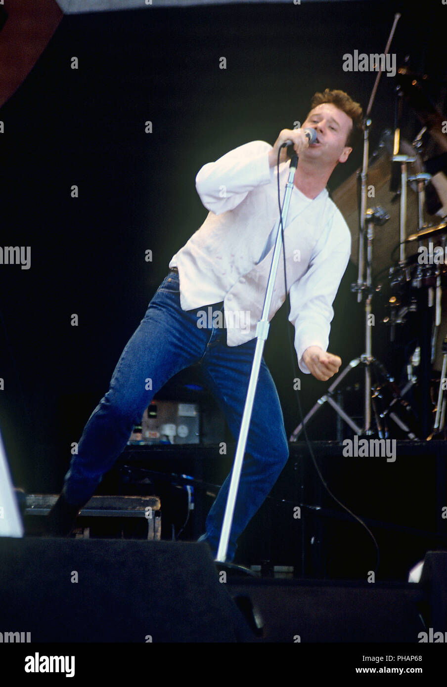 Jim Kerr (Simple Minds) in July 1991 in München / Munich. | usage