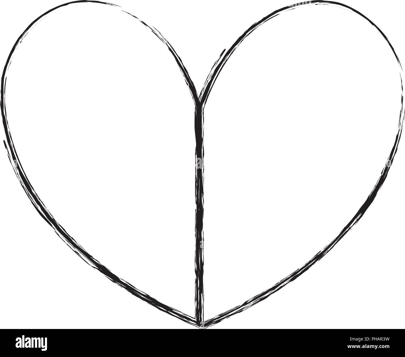 grunge beauty heart love symbol design vector illustration Stock Vector ...