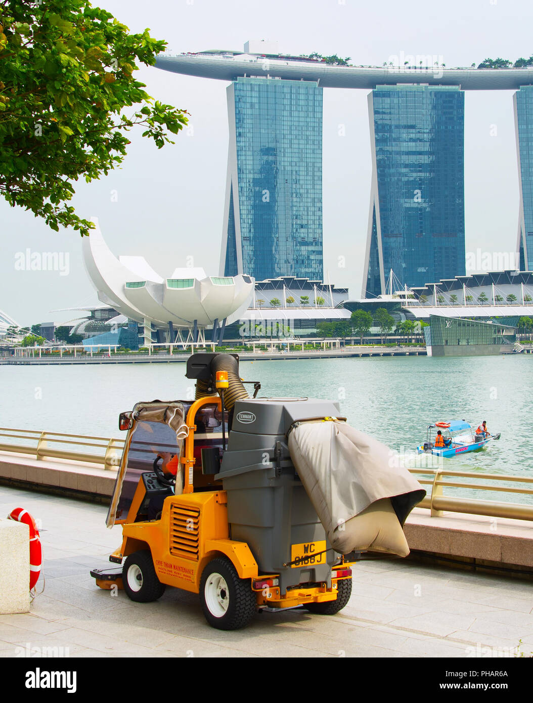 Cleaning service at work. Singapore Stock Photo Alamy