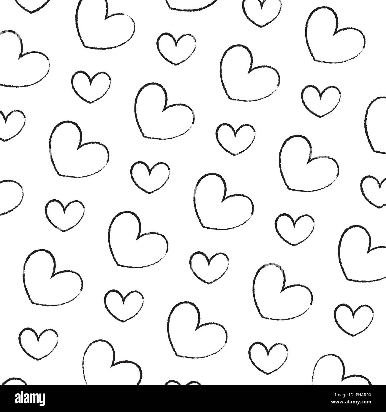 grunge beauty heart love symbol background vector illustration Stock ...