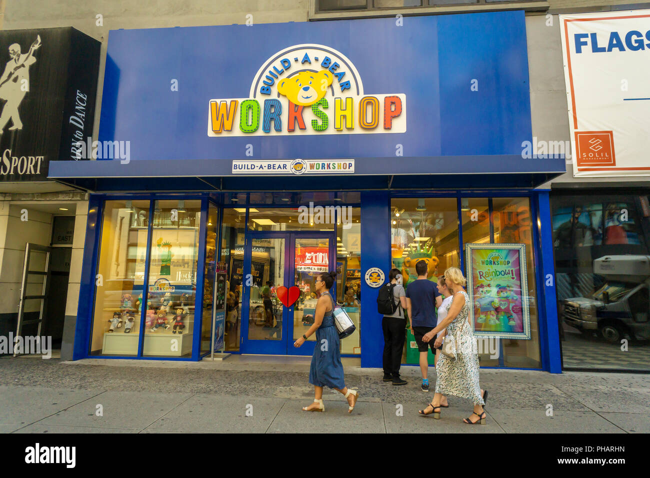 The Build-A-Bear Workshop store in Herald Square in New York on Tuesday, August 28, 2018. Build-A-Bear Workshop Inc. is scheduled to report its second-quarter earnings prior to the bell on August 30. (Â© Richard B. Levine) Stock Photo