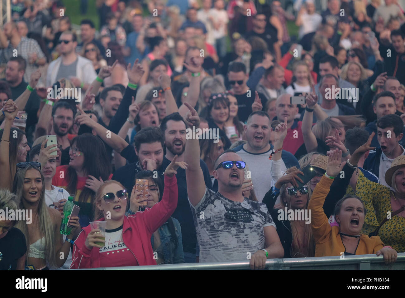 DALKEITH, SCOTLAND - August 31:    Midstock Festival 2018 Mauro Picotto rocks the crowds on Friday night at MidStock Festival 2018 on Friday 31 August 2018   (Photo by Rob Gray / Freelance) Credit: Rob Gray/Alamy Live News Stock Photo