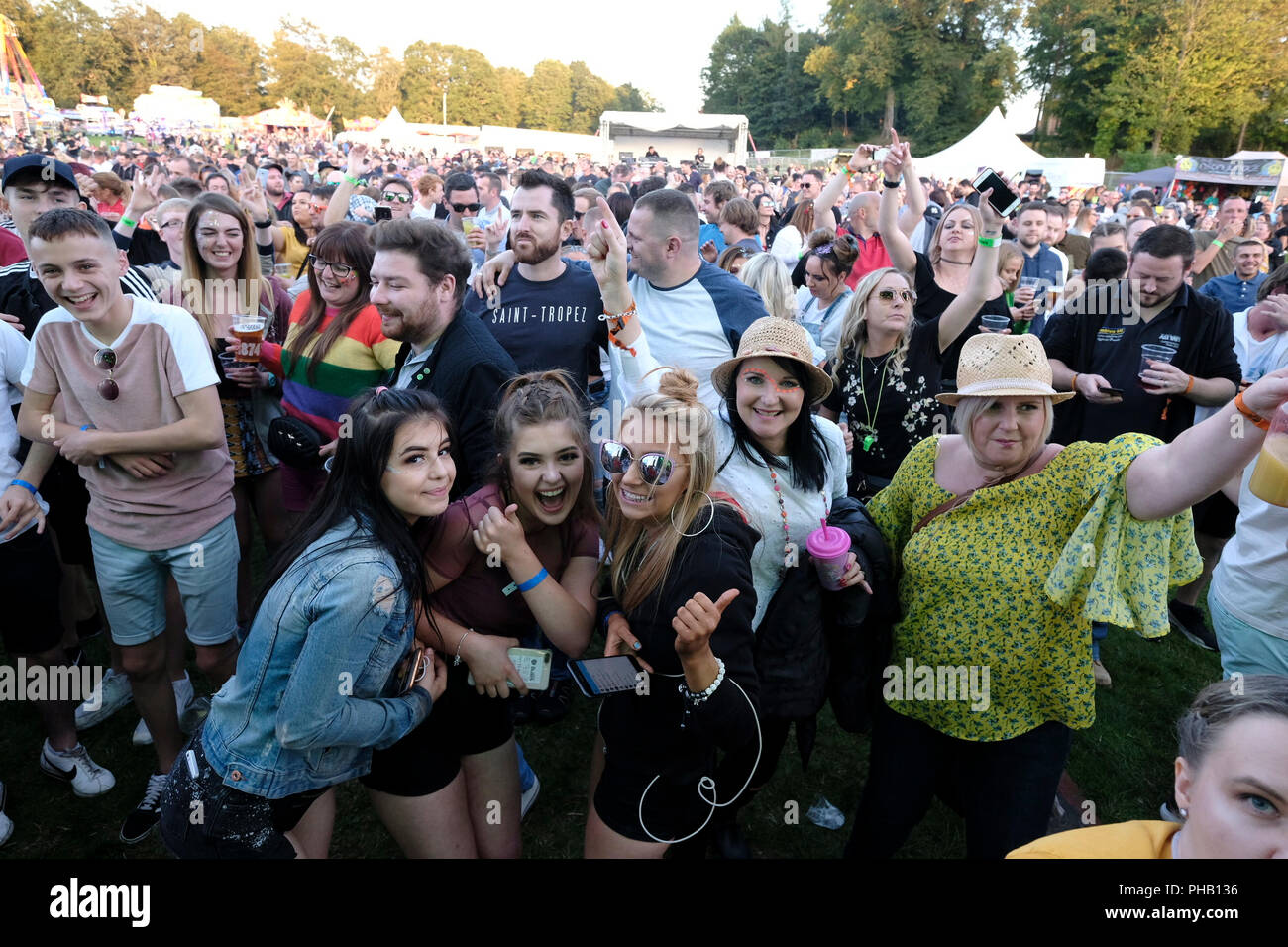 DALKEITH, SCOTLAND - August 31:    Midstock Festival 2018 Mauro Picotto rocks the crowds on Friday night at MidStock Festival 2018 on Friday 31 August 2018   (Photo by Rob Gray / Freelance) Credit: Rob Gray/Alamy Live News Stock Photo