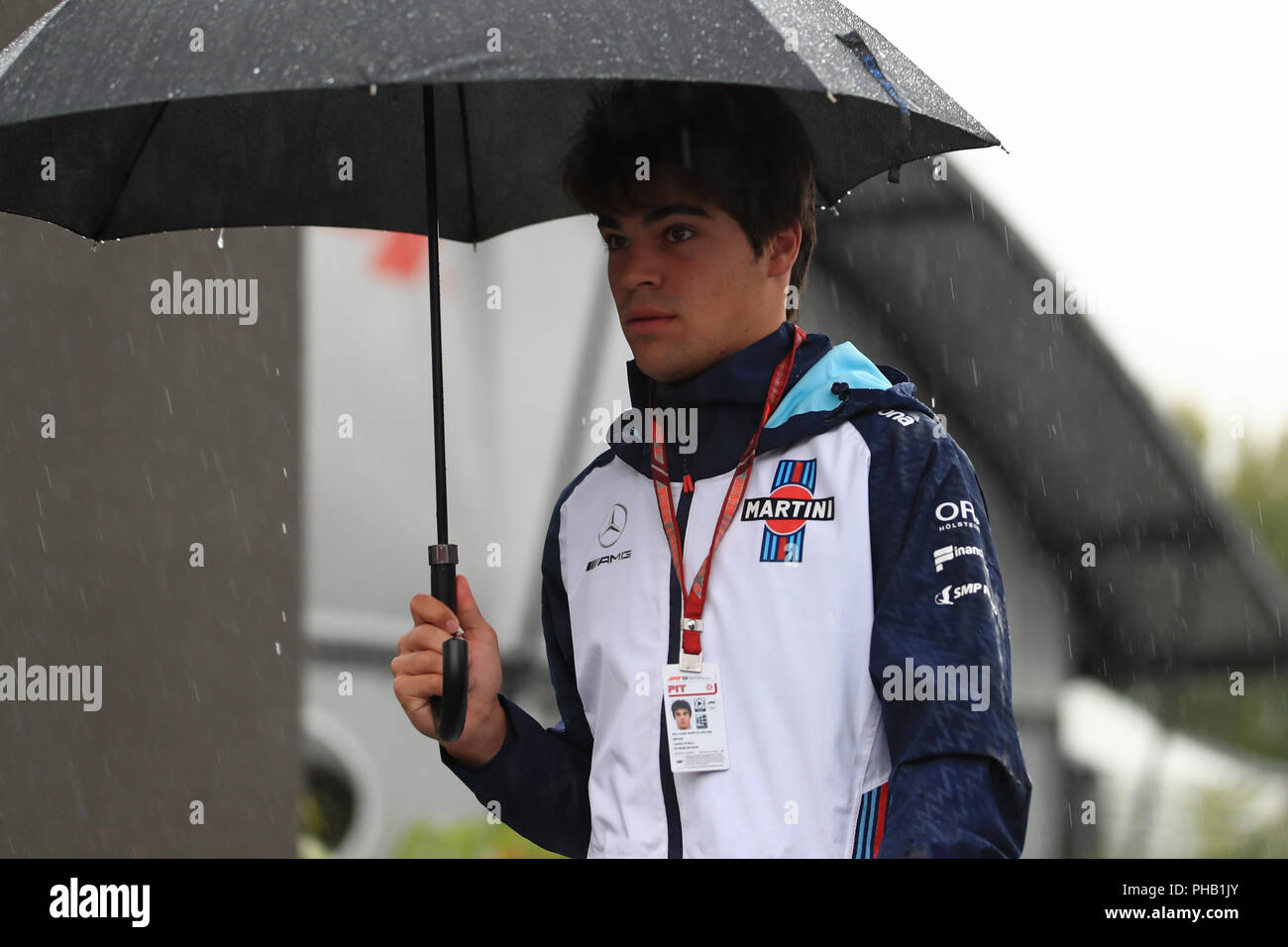 31st August 2018, Autodromo Nazionale Monza, Monza, Italy, Formula One Grand Prix of Italy, Friday free practice; Williams Martini Racing, Lance Stroll Credit: Action Plus Sports Images/Alamy Live News Stock Photo