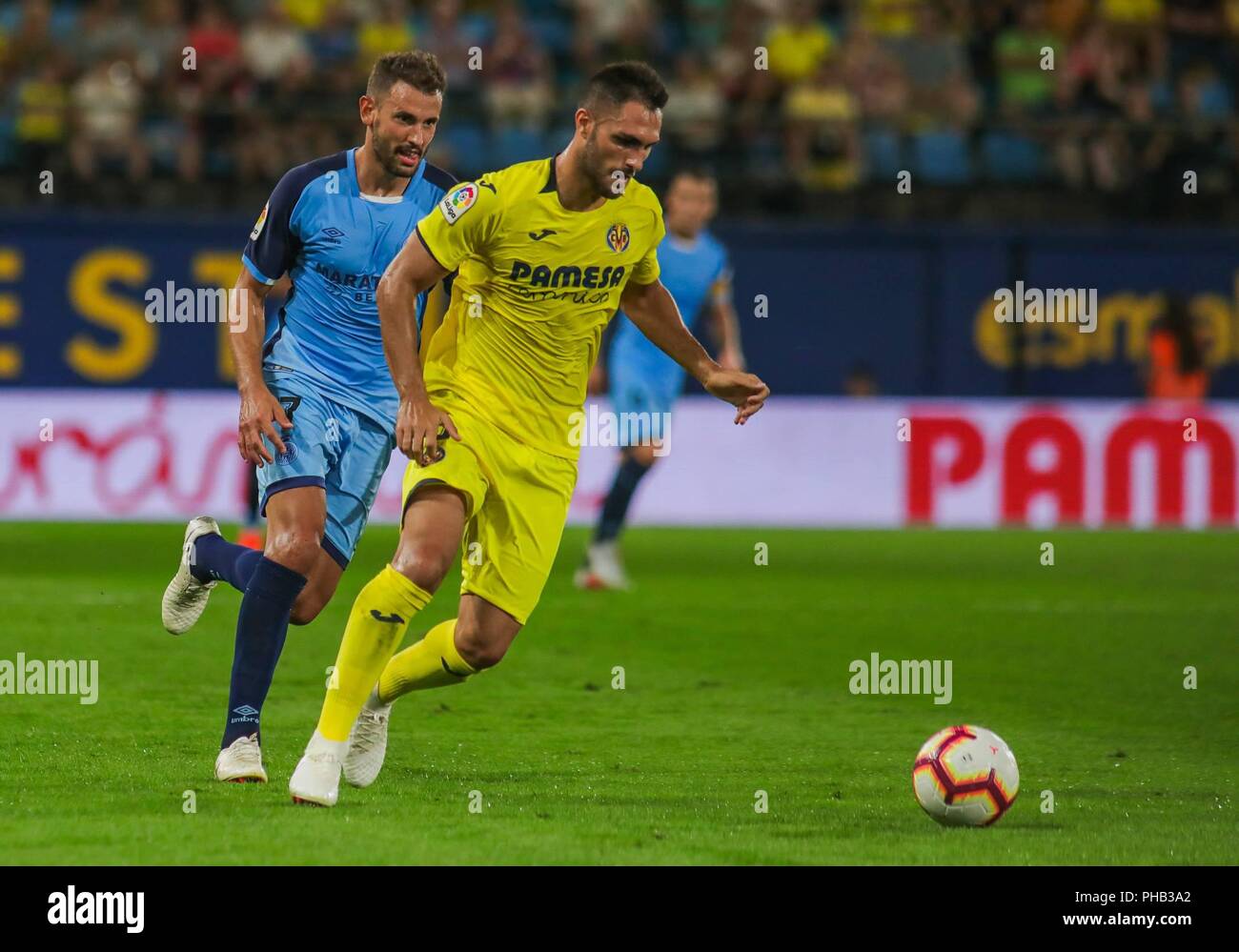 Trigueros During The Match Between Villarreal Cf And Girona Fc At The Stadium La Ceramica Cordon Press Stock Photo Alamy