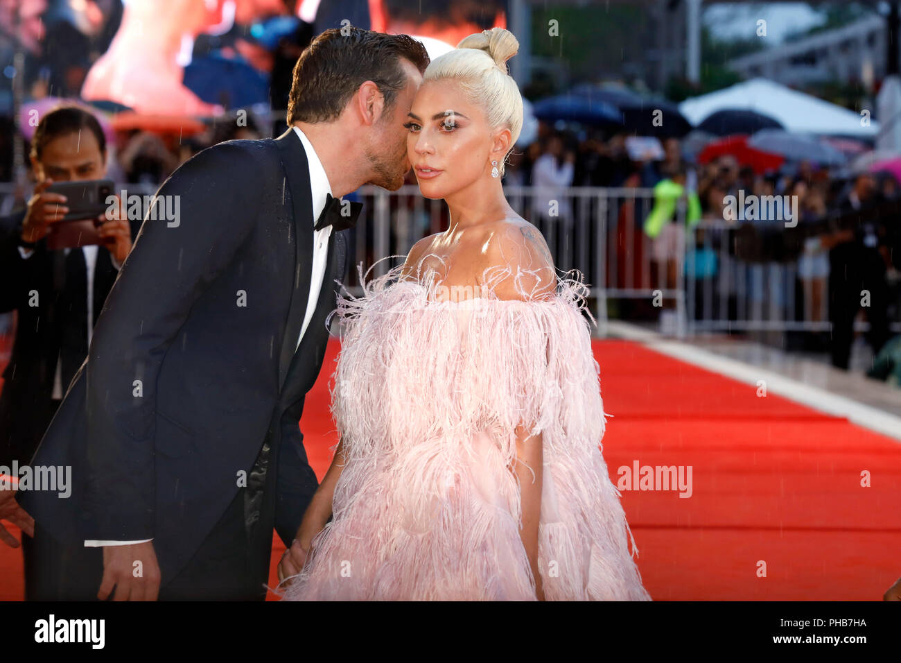 Venice, Italy. 31st Aug, 2018. Bradley Cooper, Lady Gaga attend the 'A Star Is Born' premiere during the 75th Venice Film Festival at the Palazzo del Cinema on August 31, 2018 in Venice, Italy. Credit: John Rasimus/Media Punch ***France, Sweden, Norway, Denark, Finland, Usa, Czech Republic, South America Only***/Alamy Live News Stock Photo