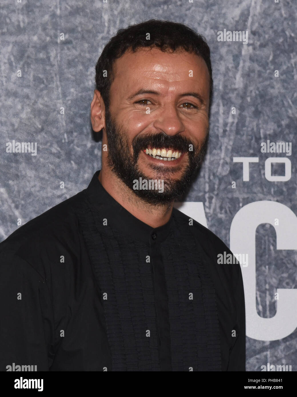 San Pedro, California, USA. 31st Aug, 2018. ALI SULIMAN attends the Premiere Of 'Tom Clancy's Jack Ryan' at the opening night of Los Angeles Fleet Week 2018 in San Pedro California. Credit: Billy Bennight/ZUMA Wire/Alamy Live News Stock Photo