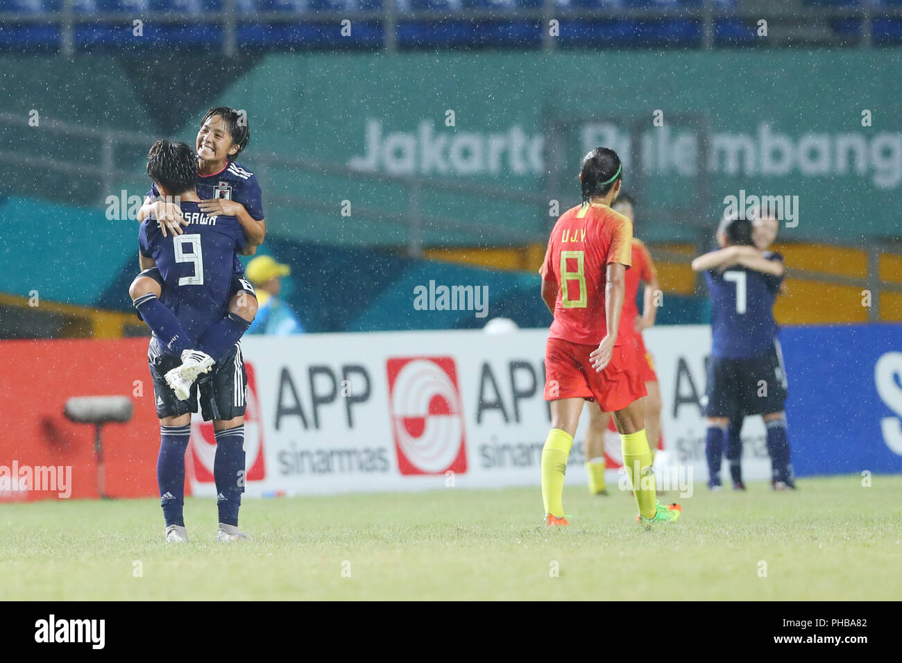 Palembang, Indonesia. 31st Aug, 2018. Japan team group (JPN) Football