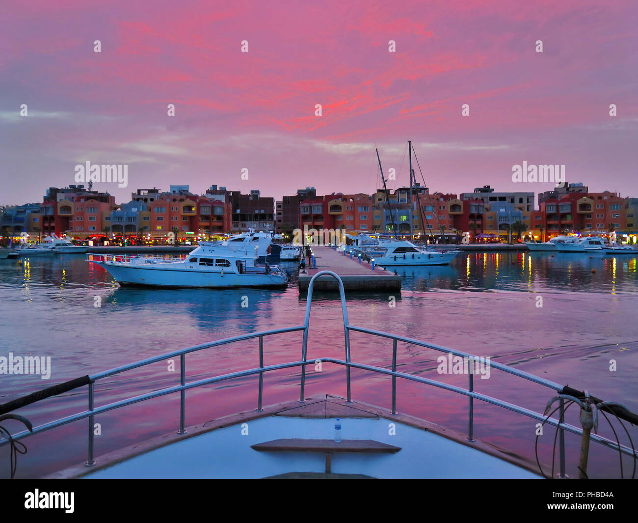 Yachten, Marina, Hurghada, Aegypten Stock Photo