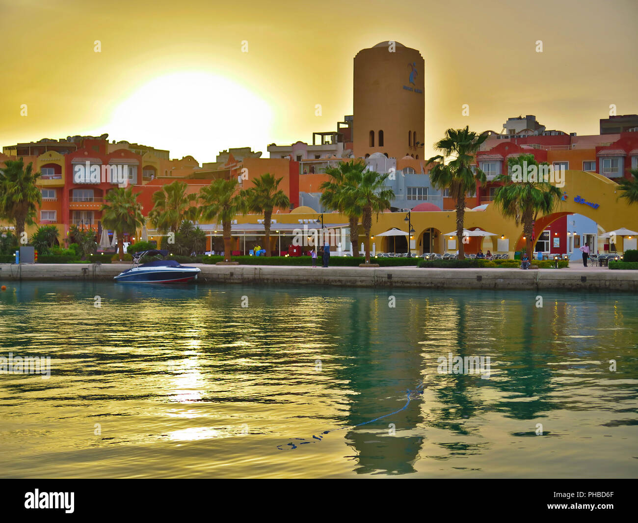 Yachten, Marina, Hurghada, Aegypten Stock Photo