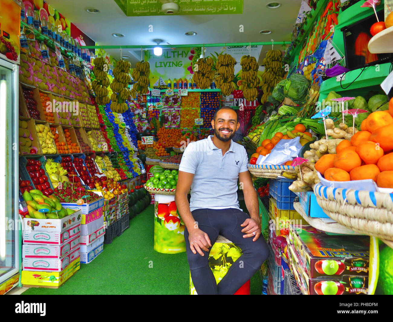 Obst, Laden, Hurghada, Aegypten Stock Photo