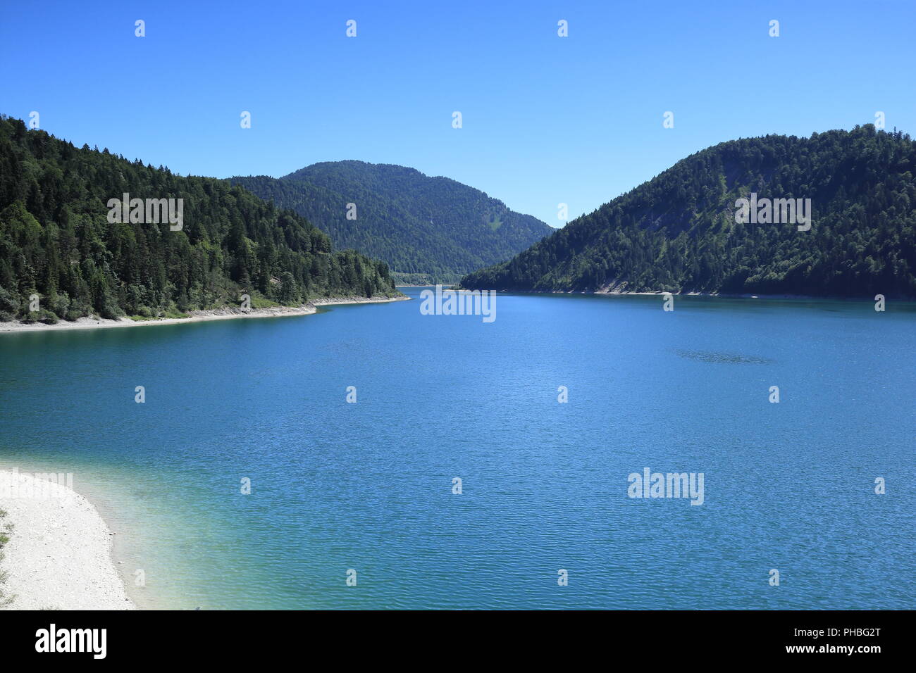 lake in the alps Stock Photo - Alamy