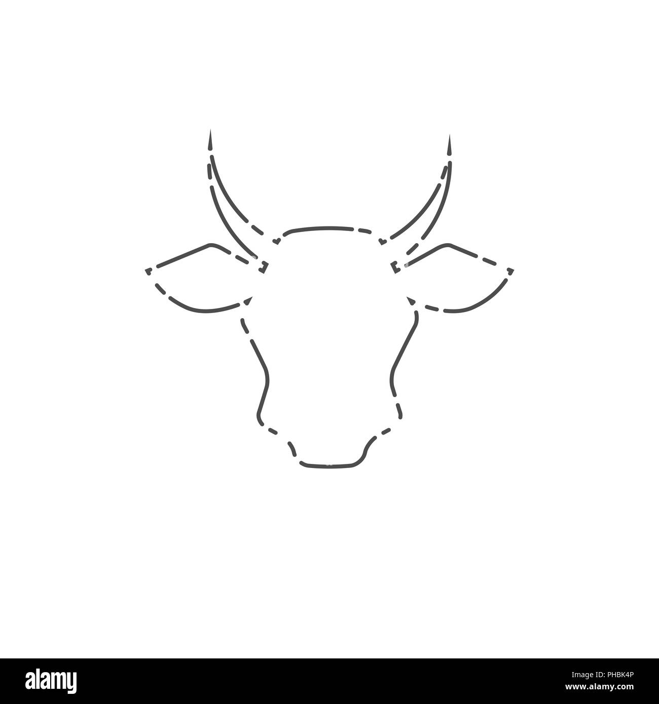 beef cow head clip art