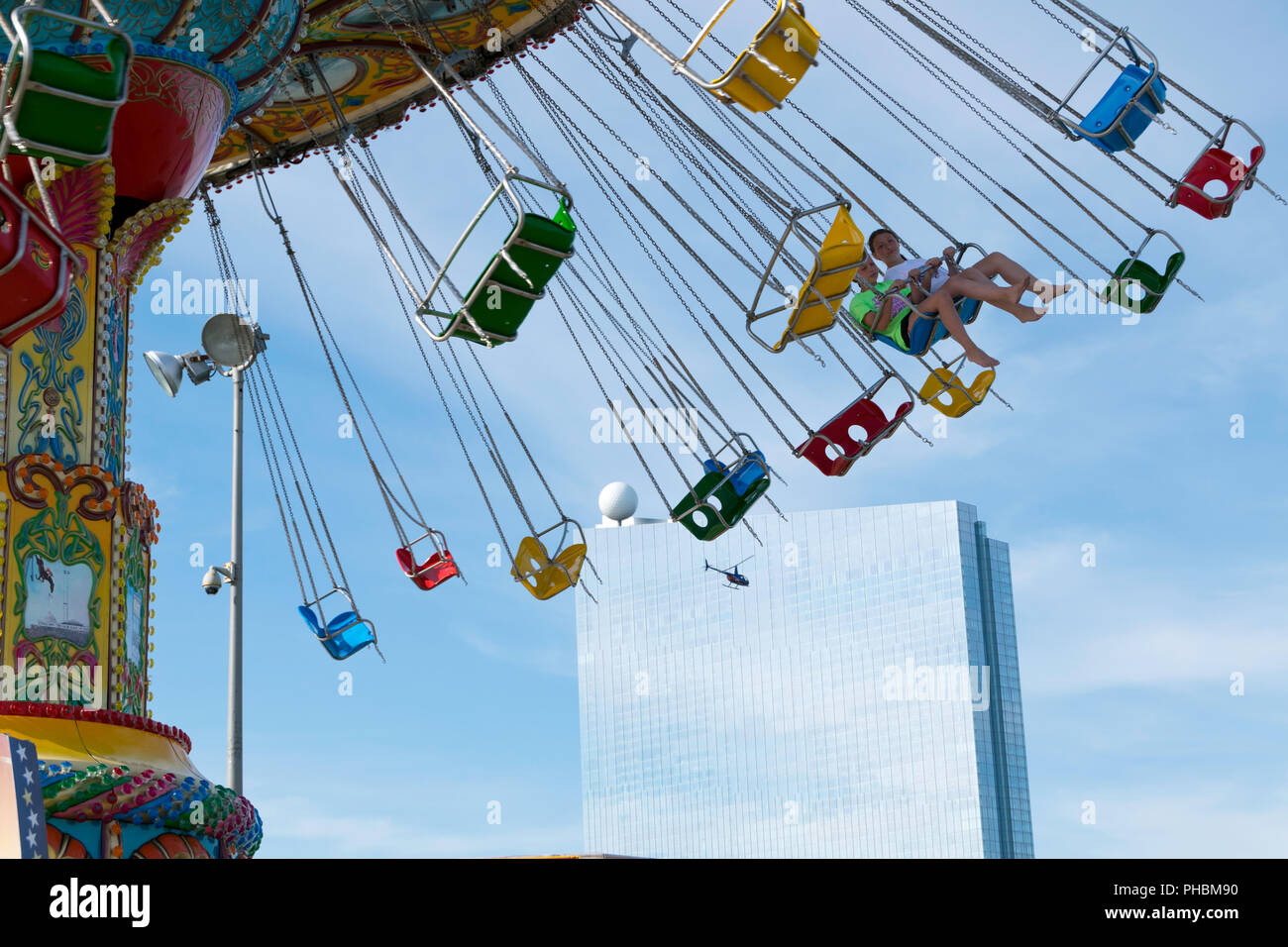 Swing Carousel, Steel Pier in Atlantic city offers fun for all ages