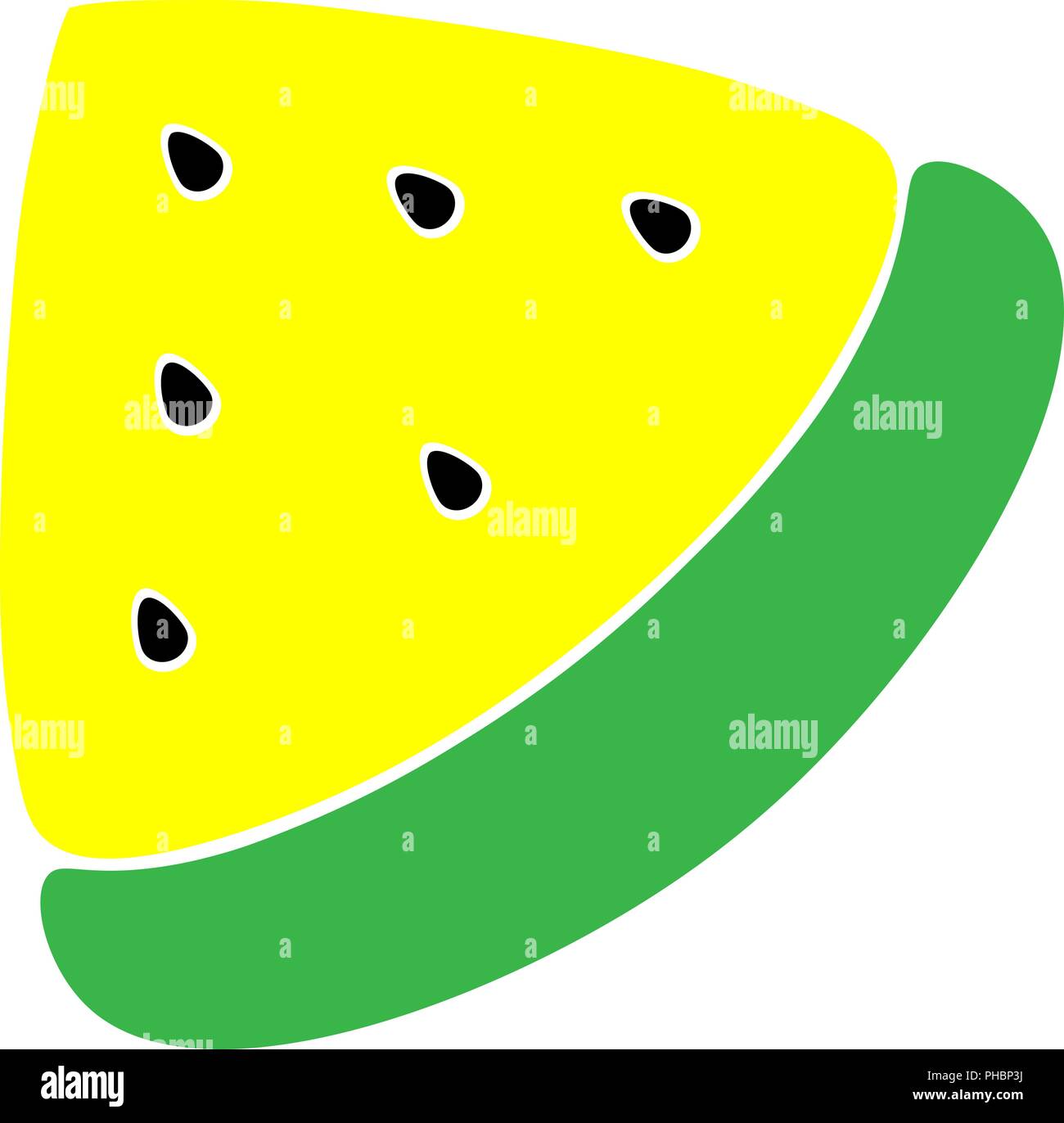 Download Vector Yellow Watermelon Slice A Simple Illustration For Children Cute Piece Of Fruit For Logo And Design Stock Vector Image Art Alamy Yellowimages Mockups
