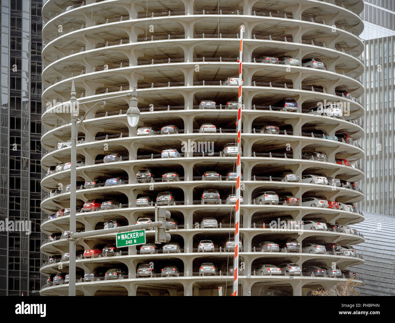 Large Parking Garage, Chicago, United States Stock Photo - Alamy