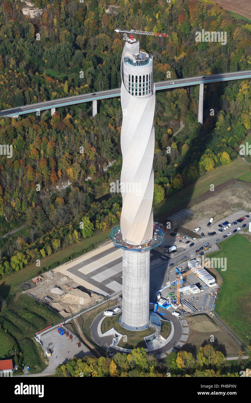 elevator test tower in rottweil stock photo alamy