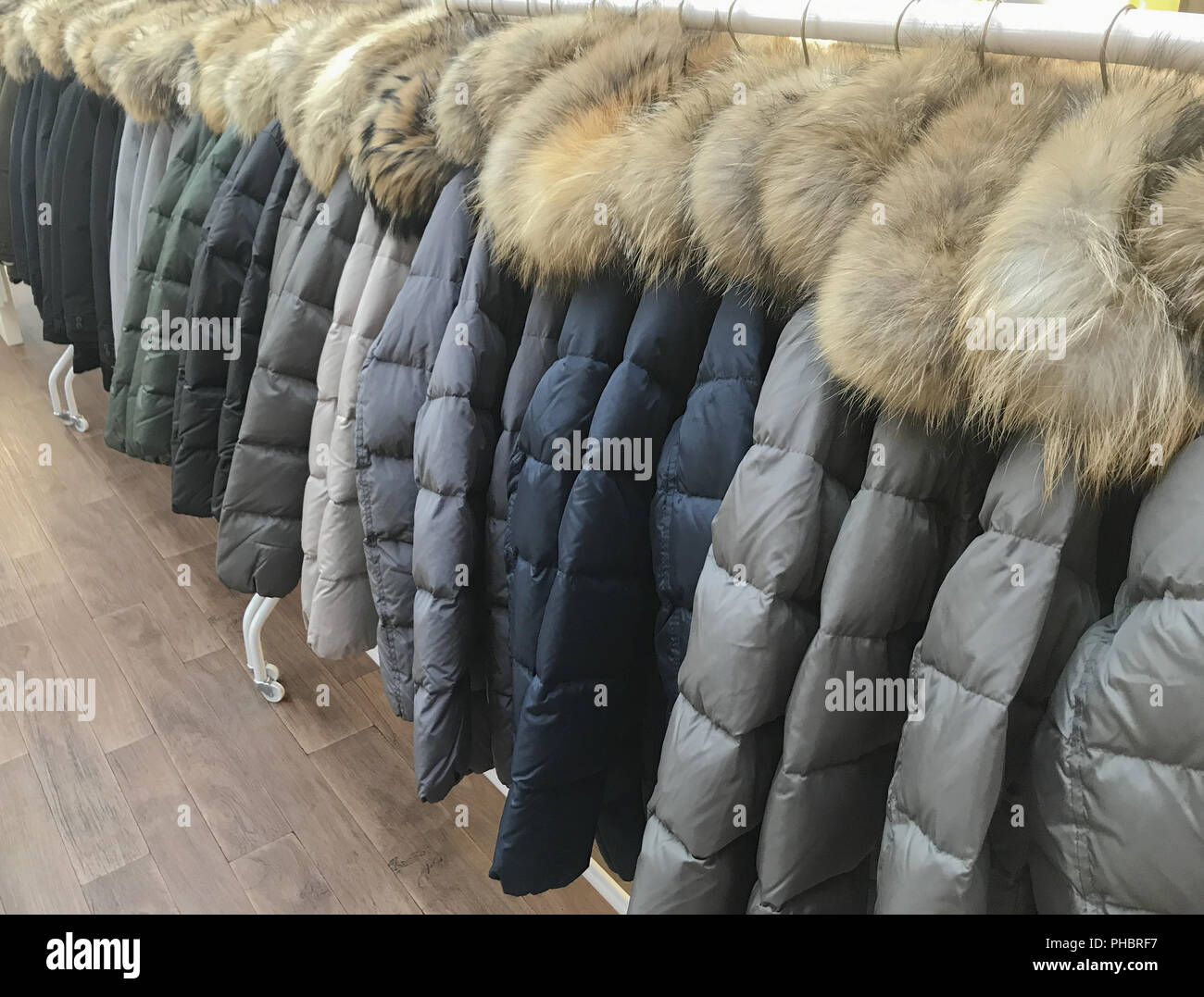 buying winter clothes